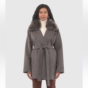 Loro Piana Gorski Cashmere & Wool Belted Jacket